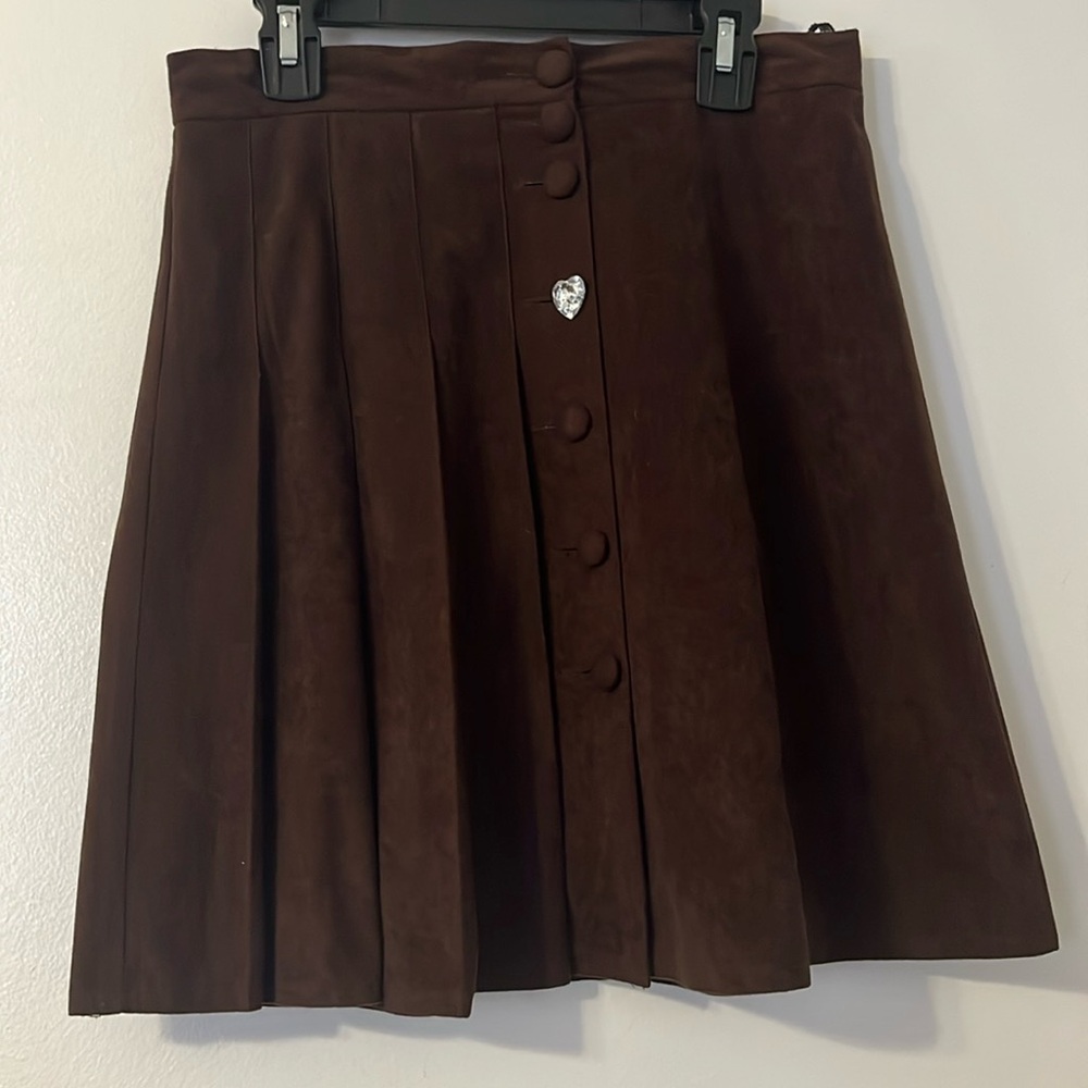 Charnel  Divathaz  Trendy Coffee mini Tennis skirt S